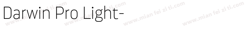 Darwin Pro Light字体转换